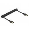 Delock HDMI kabel Zástrčka HDMI-A 1.5 m černá 84967 4K UHD, pozlacené kontakty, třížilový stíněný, kroucený HDMI kabel Delock HDMI kabel Zástrčka HDMI-A 1.5 m černá 84967 4K UHD, pozlacené kontakty, třížilový stíněný, kroucený HDMI kabel