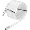 Renkforce USB kabel USB 2.0 USB-C ® zástrčka, USB-C ® zástrčka 2.00 m bílá pozlacené kontakty TO-6886785