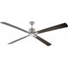 CasaFan ECO NEO III 180-4 BN-NB/KI WiFi Flügel Nussbaum/Kirsche stropní ventilátor 28 W (Ø x v) 180 cm x 360 mm chrom (kartáčovaný) s dálkovým ovládáním, s