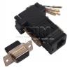 Adaptér D-Sub 9pin zásuvka na RJ-45, TZB 525 Adaptér D-Sub 9pin zásuvka na RJ-45, TZB 525