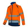 T2S BLOUSLGH01 Tmavomodrá, Oranžová Unisex Softshellová reflexní bunda L T2S BLOUSLGH01 Tmavomodrá, Oranžová Unisex Softshellová reflexní bunda L