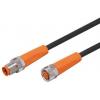 Kabel ovladače snímače, A: Vnitřní, A: M8 4, B: M8, 50 V ac, 60V dc 3, IP65, IP67, IP68, IP69K, řada: EVC309 ifm