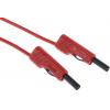 Hirschmann Test & Measurement Zkušební kabel s konektorem, Červená 16A, délka kabelů: 2 m, 60V dc, Polyvinylchlorid