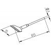 Ersa 0172KD pájecí hrot dlátový, rovný Velikost hrotů 3.10 mm Obsah 1 ...