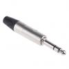Neutrik Konektor jack, Kabel, Stereo, Pájecí Vnější, 6.35 mm 3 3A barva Černá, orientace těla: Rovný, materiál kontaktu: