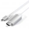 Satechi USB-C® / HDMI kabel Zástrčka HDMI-A, USB-C ® zástrčka 1.8 m stříbrná ST-CHDMIS 4K UHD Kabel pro displeje USB-C® Satechi USB-C® / HDMI kabel Zástrčka HDMI-A, USB-C ® zástrčka 1.8 m stříbrná ST-CHDMIS 4K UHD Kabel pro displeje USB-C®