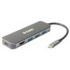 Rozbočovač USB-C DUB-2333, standard: USB 1.1, USB 2.0, USB 3.0 USB, počet portů USB: 4 Sběrnice USB 13.5 mm D-Link 35 mm
