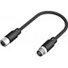 Kabel ovladače snímače, A: Vnitřní, A: Rovný 4, B: Přímý, B: Vnější, 250V 4, IP67, řada: CDF12 RS PRO 5 m