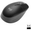 Logitech M190 optická myš, přenos bezdrátový, 3 tlačítko, 1000 dpi, antracitová