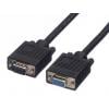 Roline, A: Vnější VGA, B: Vnitřní VGA Kabel VGA 10 m, Černá Roline, A: Vnější VGA, B: Vnitřní VGA Kabel VGA 10 m, Černá