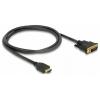 Delock HDMI / DVI kabel Zástrčka HDMI-A, DVI-D 24+1pol. Zástrčka 1 m černá 85652 třížilový stíněný, pozlacené kontakty HDMI kabel Delock HDMI / DVI kabel Zástrčka HDMI-A, DVI-D 24+1pol. Zástrčka 1 m černá 85652 třížilový stíněný, pozlacené kontakty HDMI kabel