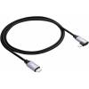 Akyga USB kabel USB 2.0 USB-C ® zástrčka, Apple Lightning konektor 1.00 m černá Zahnutý kabelový vývod AK-USB-56