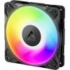 Arctic ACFAN00309A PC větrák s krytem černá včetně LED osvětlení