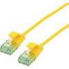 roline recycled material 21.45.3421 RJ45 síťové kabely, propojovací kabely CAT 6A U/UTP 0.30 m žlutá nestíněný, extrémně tenký , PVC plášť 1 ks roline recycled material 21.45.3421 RJ45 síťové kabely, propojovací kabely CAT 6A U/UTP 0.30 m žlutá nestíněný, extrémně tenký , PVC plášť 1 ks