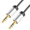 Pomocný kabel délka 3 m, A: Vnější, A: Stereo jack 3,5 mm Okdo, B: Vnější, B: Stereo jack 3,5 mm, Černá JJ3.5A-3 Pomocný kabel délka 3 m, A: Vnější, A: Stereo jack 3,5 mm Okdo, B: Vnější, B: Stereo jack 3,5 mm, Černá JJ3.5A-3