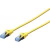 Digitus DK-1531-005/Y RJ45 síťové kabely, propojovací kabely CAT 5e SF/UTP 0.50 m žlutá UL certifikace 1 ks