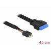Delock napájecí kabel [1x Zásuvka na základní desku 19pólová - 1x zástrčka pro základní desku 8-pólová] 45 cm vícebarevná