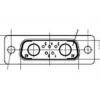 FCT from Molex Konektor D-Sub, řada: 172704, počet kontaktů: 5, orientace těla: Rovný, Panel Vnitřní 2.84 mm, 7W2
