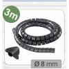 Quadrios 25CA735 25CA735 ochrana kabelu 8 mm (max) černá 3 m Quadrios 25CA735 25CA735 ochrana kabelu 8 mm (max) černá 3 m