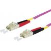 Metz Connect 151S1JOJO10E optické vlákno optické vlákno kabel 1.00 m fialová [2x zástrčka LC - 2x zástrčka LC] 50/125 µ Multimode OM4
