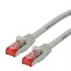 Roline Kat6 Ethernetové kabely, Šedá, Nízko dýmivý bezhalogenový 2 m 8, typ pláště: Stíněné Stíněný