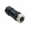 Kulatý konektor, počet kontaktů: 4, Kabel, velikost: M12 Amphenol Industrial, pohlaví kontaktu: Vnitřní, orientace těla: