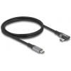 Delock Kabel USB-C USB-C ® zástrčka, USB-C ® zástrčka 1.00 m černá 81131