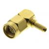 Radiall Koaxiální konektor, řada: SMA Vnější, 50 Ω, orientace těla: Pravý úhel, Kabel Konektor SMA Krimpovací, 12.4GHz Radiall Koaxiální konektor, řada: SMA Vnější, 50 Ω, orientace těla: Pravý úhel, Kabel Konektor SMA Krimpovací, 12.4GHz