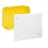 Polypropylen Přizpůsobitelná krabice 10 vylamovací otvory 160mm x 160 mm velikost otvoru 16/20/25 mm Legrand 105 mm