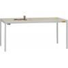 Manuflex LD1916.9006 ESD ESD pracovní stůl UNIDESK s plastové desky, hliníkově stříbrná podobný RAL 9006, Šxhxv = 1600 x 800 x 723-733 mm hliníkově stříbrná