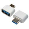 Redukce USB-A na USB-C, obousměrná, bílá