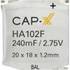 CAP-XX HA102F Superkondenzátor (Super Cap) 240 mF 2.75 V 1 ks Box