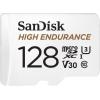 SanDisk High Endurance Monitoring paměťová karta microSDXC 128 GB Class 10, UHS-I, UHS-Class 3, v30 Video Speed Class vč. SD adaptéru