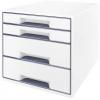 Leitz WOW Cube 5213 5213-20-01 box se zásuvkami bílá 4 x DIN A4 Počet zásuvek: 4 Leitz WOW Cube 5213 5213-20-01 box se zásuvkami bílá 4 x DIN A4 Počet zásuvek: 4