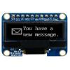 Displej OLED, řada: MDOB128032HV-WS 1.04 in Bílá Pasivní matice 128 x 32 pixelů COB Midas SPI