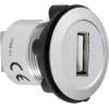 TRU COMPONENTS USB-01 USB vestavný konektor zásuvka, vestavná USB zásuvka typ A ⇔ USB zásuvka typ A Množství: 1 ks