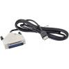 Joy-it 57CNCd25 kabel řídicí jednotky CNC Arduino [1x USB 1.1 zástrčka A - 1x D-SUB zástrčka 25pólová] 1.50 m černá