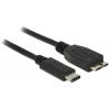 Delock USB kabel USB 3.2 Gen1 (USB 3.0 / USB 3.1 Gen1) USB-C ® zástrčka, USB Micro-B 3.0 zástrčka 0.50 m černá 83676