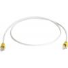 Telegärtner RJ45 (křížený) síťový kabel CAT 6A S/FTP 2.00 m šedá samozhášecí, s ochranou Telegärtner RJ45 (křížený) síťový kabel CAT 6A S/FTP 2.00 m šedá samozhášecí, s ochranou