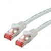 Roline Kat6 Ethernetové kabely, Bílá, Nízko dýmivý bezhalogenový 3 m 8, typ pláště: Stíněné Stíněný