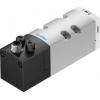 Elektromagnetický ventil 5/2 bistabilní, řada: VSVA Metrické Elektřina, max. průtok: 2000L/min Festo 24V