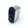 RS PRO Filtr IEC 4A Vnitřní, Montáž na rám, 250V ac 2 póly, 50Hz, 60 Hz Faston, 100 °C 1, -25 °C