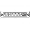 FCT from Molex Konektor D-Sub, řada: 172704, počet kontaktů: 7, orientace těla: Rovný, Zadní panel Vnitřní 2.84 mm, Ano
