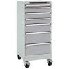 Manuflex SP1133.9006 Skříň zásuvek BASETEC mobilní, Nutzhohe 900 mm se 7 přihrádkami, v hliníkově stříbrná podobný RAL 9006 Manuflex SP1133.9006 Skříň zásuvek BASETEC mobilní, Nutzhohe 900 mm se 7 přihrádkami, v hliníkově stříbrná podobný RAL 9006