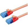 Value 21.99.2020 RJ45 síťové kabely, propojovací kabely CAT 6A U/UTP 0.50 m červená (jasná) nestíněný, plochý, pozlacené kontakty 1 ks Value 21.99.2020 RJ45 síťové kabely, propojovací kabely CAT 6A U/UTP 0.50 m červená (jasná) nestíněný, plochý, pozlacené kontakty 1 ks