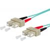 Metz Connect 151J1EOEO20E optické vlákno optické vlákno kabel 2.00 m tyrkysová [2x zástrčka SC - 2x zástrčka SC] 50/125 µ Multimode OM3