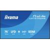 Iiyama LH7575UHS-B2AG displej Digital Signage Energetická třída (EEK2021): G (A - G) 189.3 cm 75 palec 3840 x 2160 Pixel 24/7