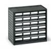 Skladovací jednotka se zásuvkami 24 Černá Polovodivý polypropylen 290 mm x 310mm x 180 mm Treston