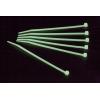 TRU COMPONENTS 1570828, stahovací pásky, 3.60 mm, 300 mm, zelená, světélkující, 50 ks