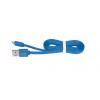 Okdo Kabel OKdo Micro USB Noodle - 1m modrý Okdo Kabel OKdo Micro USB Noodle - 1m modrý